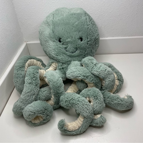 RETIRED Jellycat Odyssey Octopus Large Green Plush Stuffed Animal - Picture 2 of 8